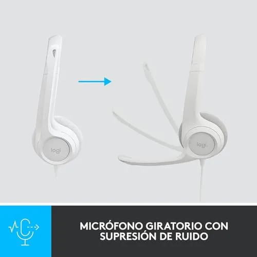 Logitech ▫️ Auscultadores com fio H390 para PC/portátil 3