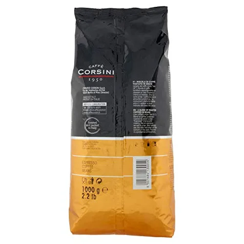 CAFFÈ CORSINI 1950 ▫️ Café Corsini Espresso em grão, 1 kg. Seleção de grãos de café para uma mistura de sabor intenso e cremoso 3