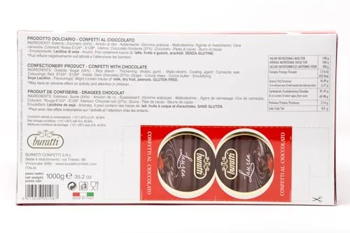 Buratti Confetti ▫️ Chocolates Confetti Buratti com Açúcar, Vermelhos, 1000 g 4