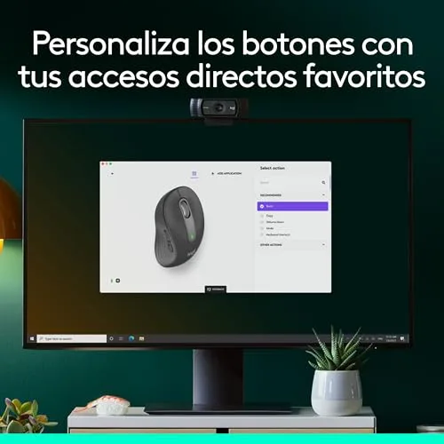Logitech ▫️ Signature M650 L – rato sem fios de tamanho normal (Grafite) 6