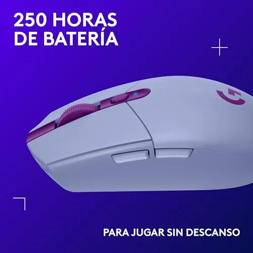 Logitech G ▫️ Rato de jogos sem fios G305 Lightspeed, Hero 12K, Lilás 4