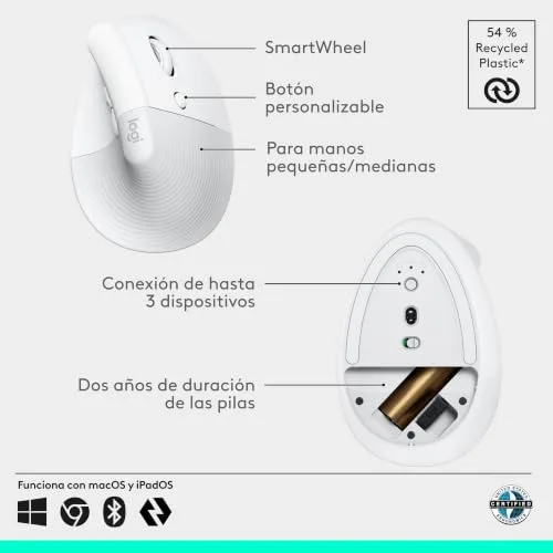 Logitech ▫️ Rato ergonómico vertical Lift 6