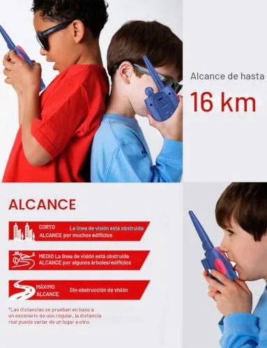 QNIGLO ▫️ Walkie-Talkie do Homem-Aranha para Crianças, Recarregável, Brinquedos para crianças dos 3 aos 12 anos 3