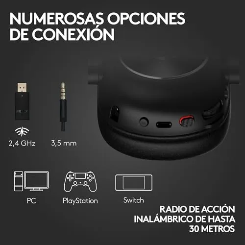 Logitech G ▫️ Auscultadores sem fios para jogos Pro X 2 Lightspeed 5