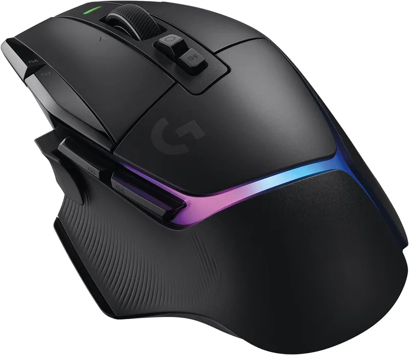 Logitech G ▫️ G502 X Plus Lightspeed Rato sem fios RGB para jogos, ótico, interruptores híbridos LIGHTFORCE, LIGHTSYNC RGB, sensor Hero 25K, PC - macOS/Windows, versão alemã - Preto