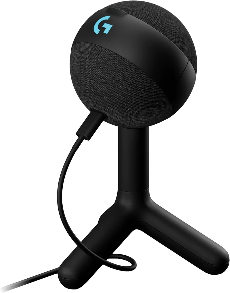 Logitech G ▫️ Yeti Orb, microfone condensador RGB com LIGHTSYNC para jogos
