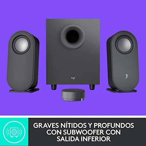 Logitech ▫️ Z407 Altifalantes com Bluetooth para computador e subwoofer 3