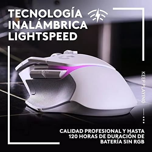 Logitech G ▫️ 502 X Plus Lightspeed – Rato sem fios RGB para jogos 3