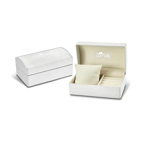 LOTUS ▫️ Relógio para mulher, analógico, em aço inoxidável 316L prateado - Mecanismo de quartzo - Vidro mineral de alta resistência - Resistente à água até 5 ATM 18737 - Minimalist for Her 3