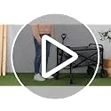 Amazon Basics ▫️ Carrinho dobrável para jardim e atividades ao ar livre com bolsa de proteção, 70,1 x 103,89 x 50,8 cm, cinzento 7