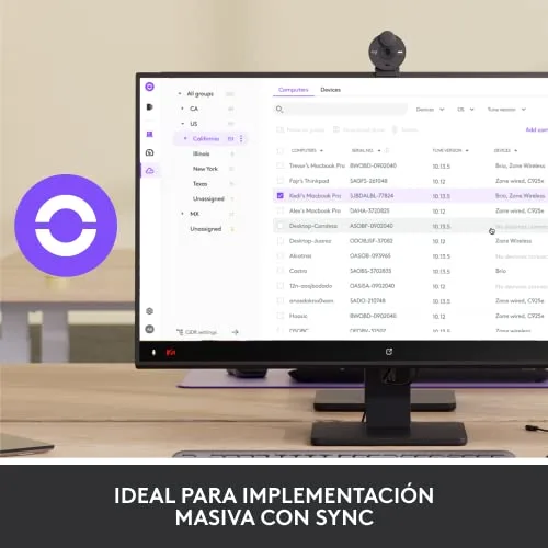 Logitech ▫️ Câmara web Brio 305 Full HD com correção automática da iluminação 3