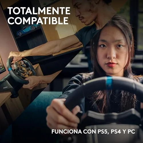 Logitech G ▫️ Volante e pedais G923 Racing para PlayStation e PC - Preto 4