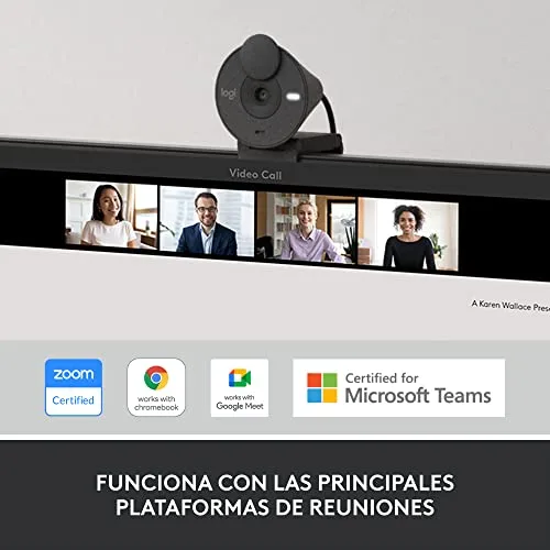 Logitech ▫️ Webcam Brio 300 Full HD com obturador de privacidade 7