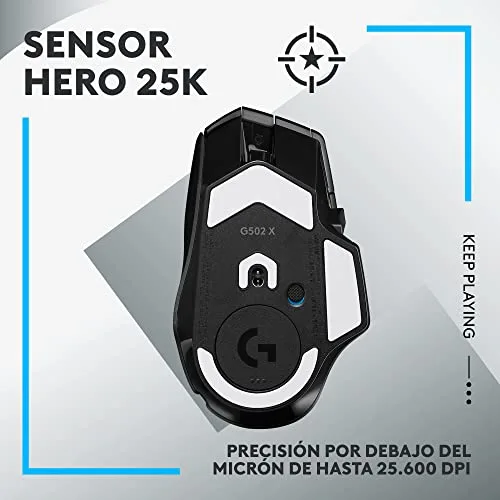Logitech G ▫️ 502 X Lightspeed – Rato sem fios para jogos 4