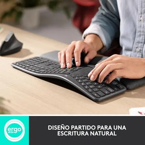 Logitech ▫️ Teclado sem fios e ergonómico Ergo K860 - Teclado com teclado separado 3