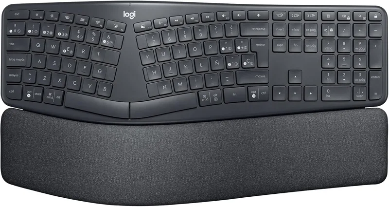 Logitech ▫️ Teclado sem fios e ergonómico Ergo K860 - Teclado com teclado separado