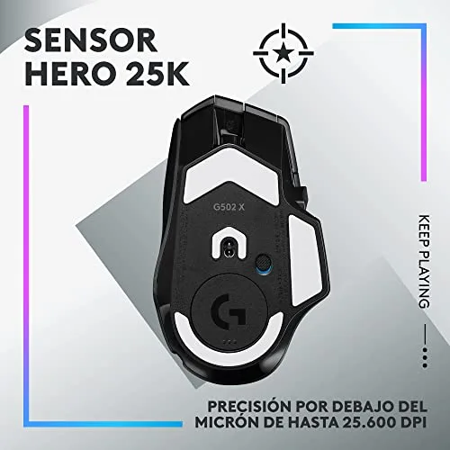 Logitech G ▫️ G502 X Plus Lightspeed – Rato sem fios RGB para jogos 4