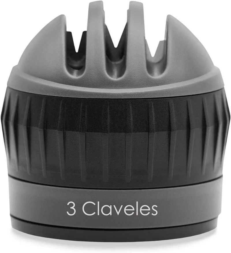 3 Claveles ▫️ Afiador de facas com ventosa, 3 fases - 6 cm