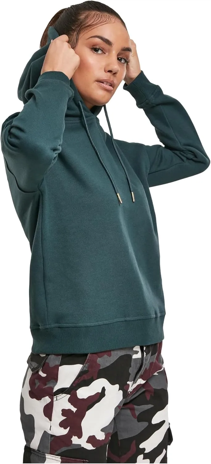 Urban Classics ▫️ Camisola com capuz de inverno para mulher, 100% algodão orgânico natural, manga comprida, disponível em várias cores e tamanhos XS - 5XL