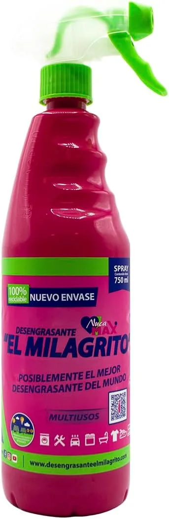 NUNCA MAX ▫️ DISSOLVENTE DE GORDURA «EL MILAGRITO» 750 ml COM PISTOLA