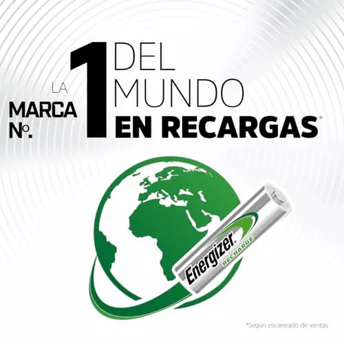 Energizer ▫️ Recharge Power Plus - Pilhas recarregáveis AA (embalagem de 8) 6