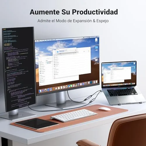 UGREEN ▫️ Adaptador USB-C para HDMI 4K a 60 Hz e 2K a 144 Hz, 10 cm, conversor Tipo C 3