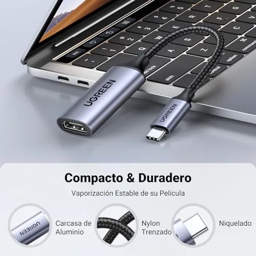 UGREEN ▫️ Adaptador USB-C para HDMI 4K a 60 Hz e 2K a 144 Hz, 10 cm, conversor Tipo C 7