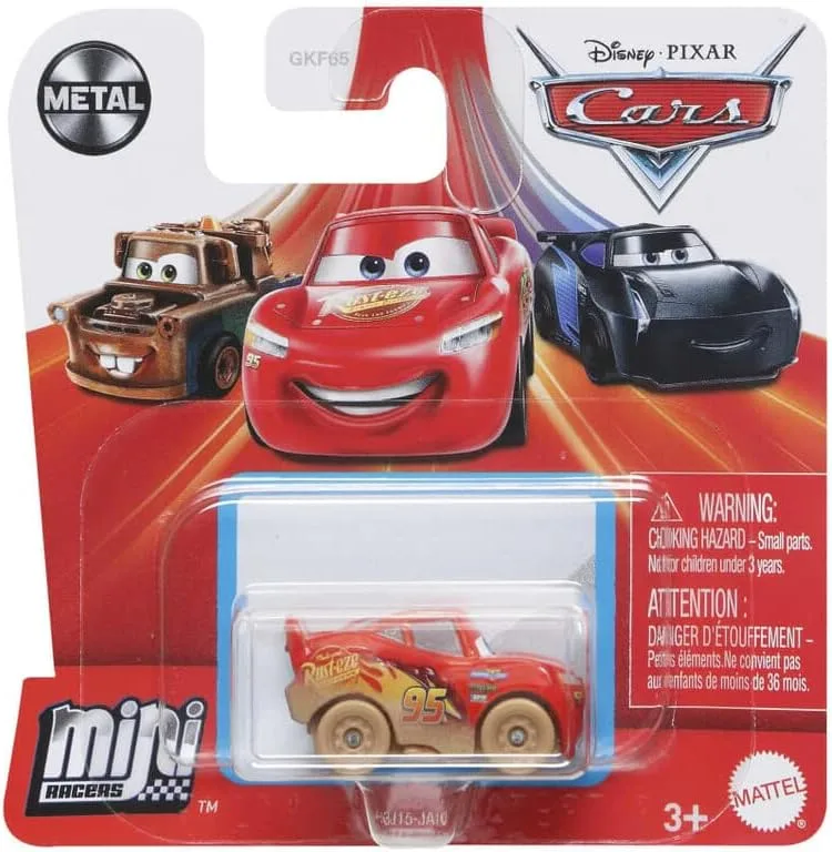 Mattel ▫️ GKF65 Cars micro carros em blister, modelos variados, cores aleatórias (GKF65)