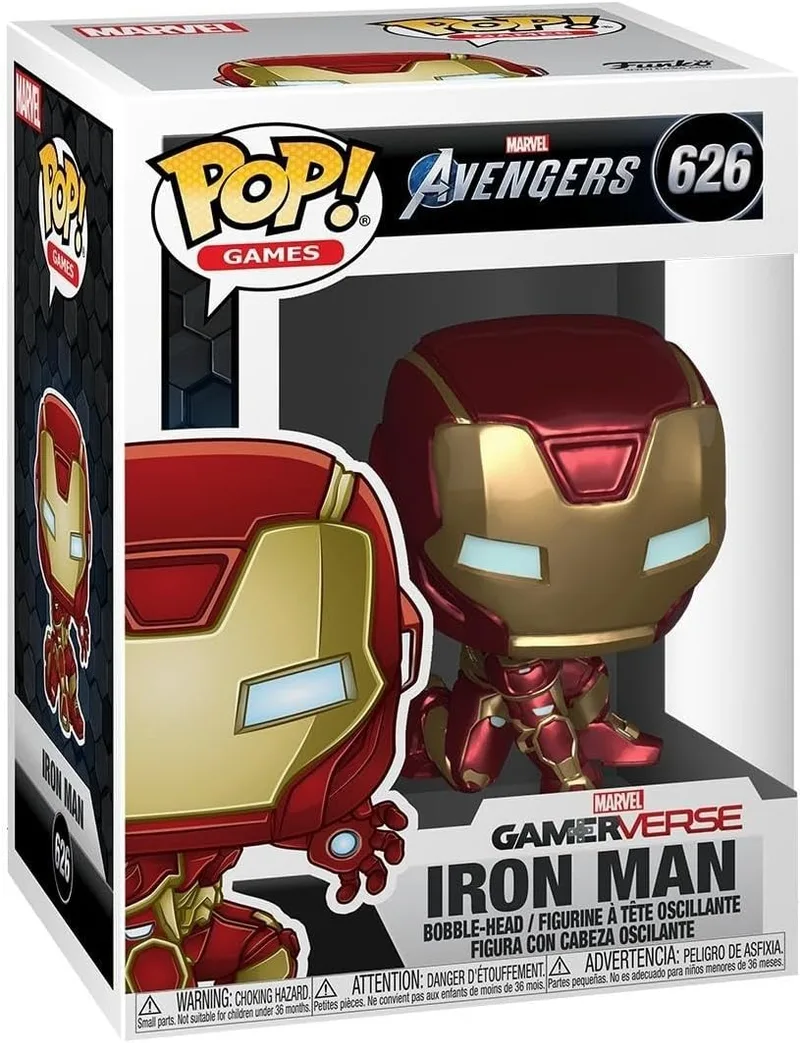 Funko ▫️ Pop! Marvel: Avengers Game - Homem de Ferro (Fato Stark Tech)