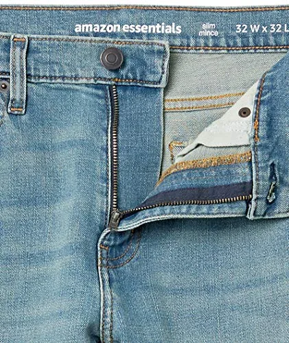 Amazon Essentials ▫️ Calças de ganga justas para homem - Cores em degradê 6