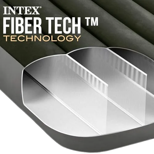 Intex ▫️ Colchão insuflável com bomba integrada Fiber-Tech Downy 7