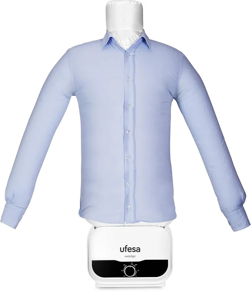 Ufesa ▫️ Mannequin 2 em 1 SV1200, engomar e secar automáticos, 1200 W, elimina rugas, desodoriza e neutraliza odores, temporizador de 3 horas, tamanhos S a XXL