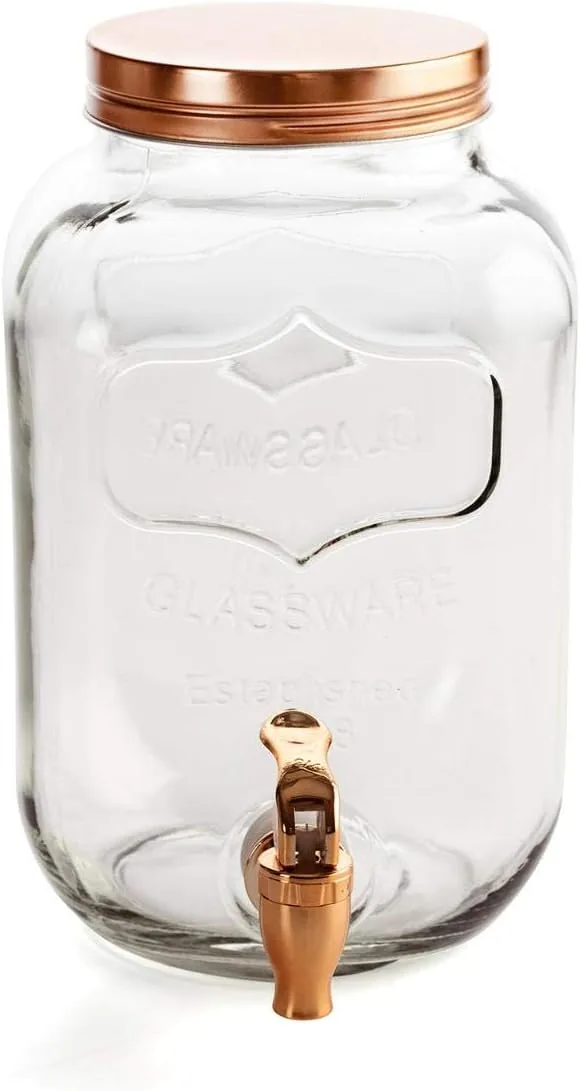 Quid ▫️ Habitat Dispensador de Bebidas 4 l, sem gás, adequado para o frigorífico, não adequado para o micro-ondas, reciclável