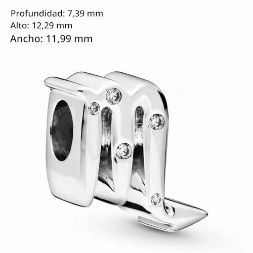 PANDORA ▫️ Moments: Pingente de prata de lei para mulher com o signo de Peixes 5