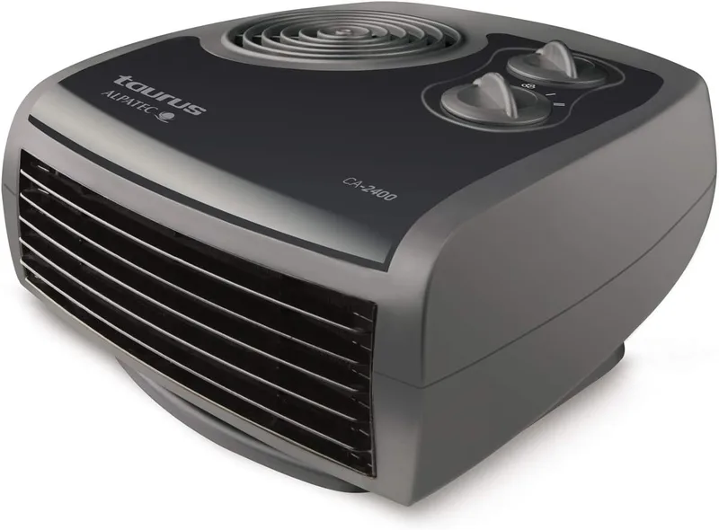 Taurus ▫️ CA-2400 Aquecedor com ventilador de 2400 W, 2 níveis de potência, compacto