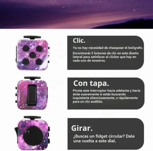 Yetech ▫️ Galaxy Cubo, brinquedo anti-stress para crianças e adultos com TDAH 3