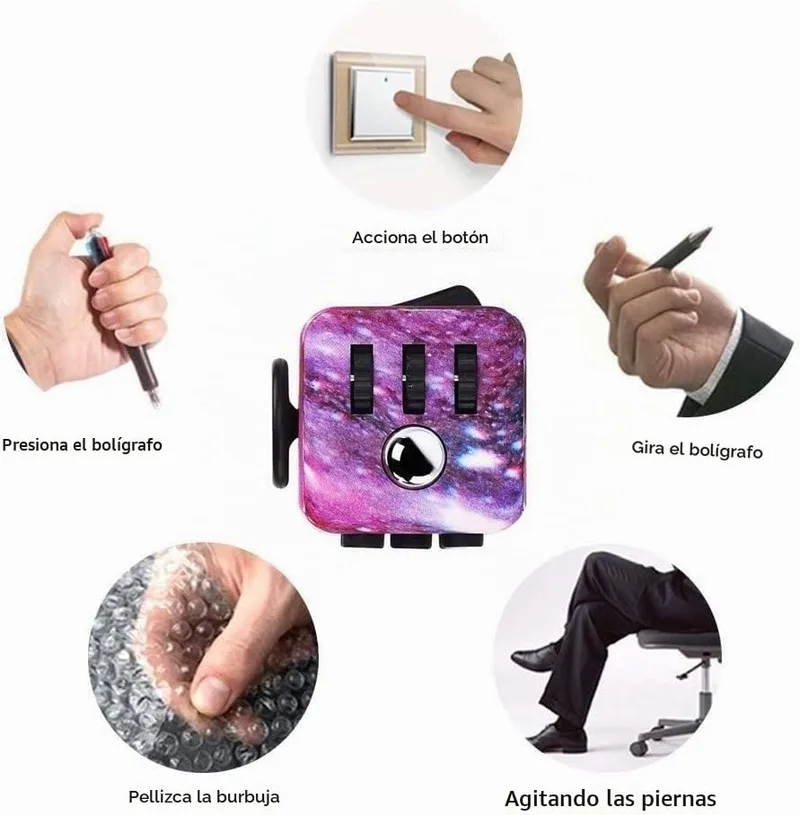 Yetech ▫️ Galaxy Cubo, brinquedo anti-stress para crianças e adultos com TDAH 4