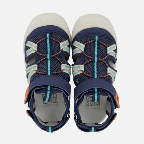 GIOSEPPO ▫️ Chinelos desportivos azul-marinho com detalhes em laranja para menino DEINZE 3