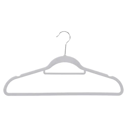 Amazon Basics ▫️ Cabides de veludo para fatos com gancho para gravatas, embalagem de 50, cinzento claro 6