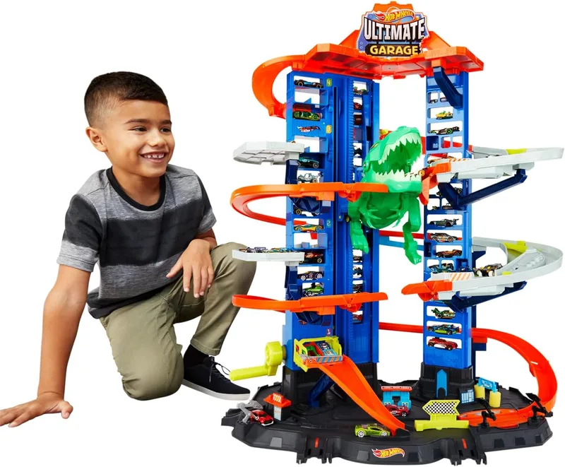 Hot Wheels ▫️ Conjunto Ultimate Garage e 2 carros