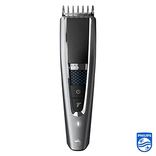 PHILIPS ▫️ Série 5000 HC5650/15 - Máquina de cortar cabelo com lâminas de aço inoxidável, 28 ajustes de comprimento, 90 minutos de autonomia sem fio, inclui 3 pentes-guia e estojo de viagem 2