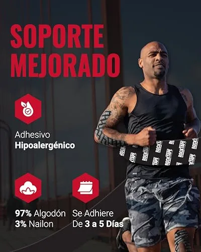 RockTape ▫️ Fita de Kinesiologia Padrão – Apoio Muscular 5