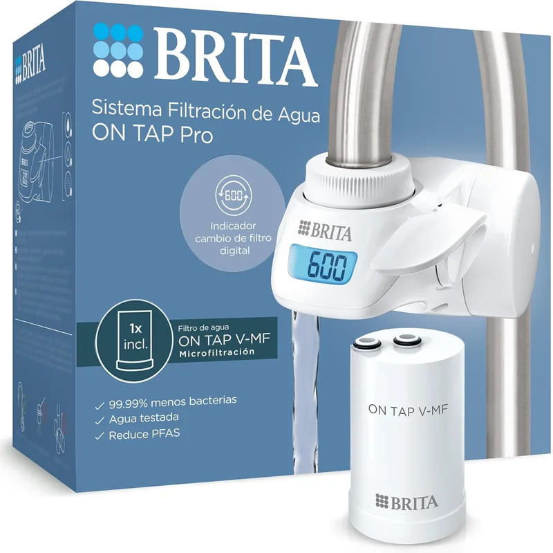 BRITA ▫️ Sistema de filtragem de água ON TAP Pro para torneira de cozinha, 1 filtro V-MF (600 L)