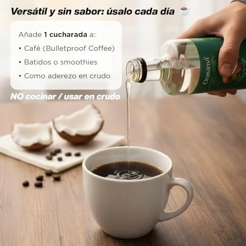 Drasanvi ▫️ Óleo MCT de Coco Energia de Fácil Absorção 500 ml Sem Glúten 3