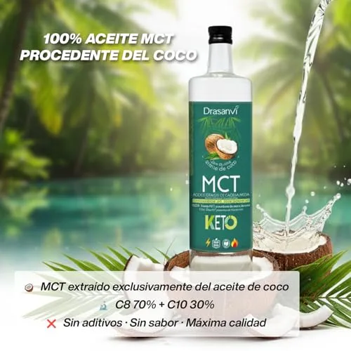Drasanvi ▫️ Óleo MCT de Coco Energia de Fácil Absorção 500 ml Sem Glúten 5