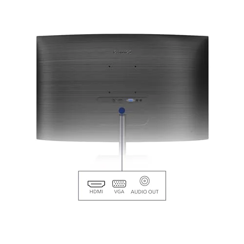 PHILIPS ▫️ Monitores 241E1SCA/00 - 24" curvo 1500R, FHD, 75 Hz, VA, FreeSync (1920x1080, 250 cd/m², D-Sub, HDMI) 4