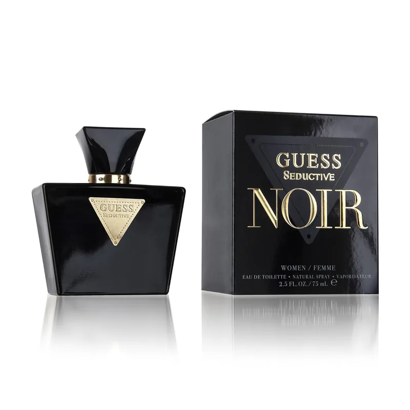GUESS Seductive Noir, Eau de Toilette para mulher, Colónia Floral, Fragrância Sedutora, Duradoura