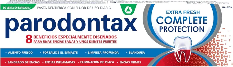 Parodontax ▫️ pasta de dentes com flúor, proteção completa, extra fresca, ajuda a parar e a prevenir o sangramento das gengivas, 75 ml