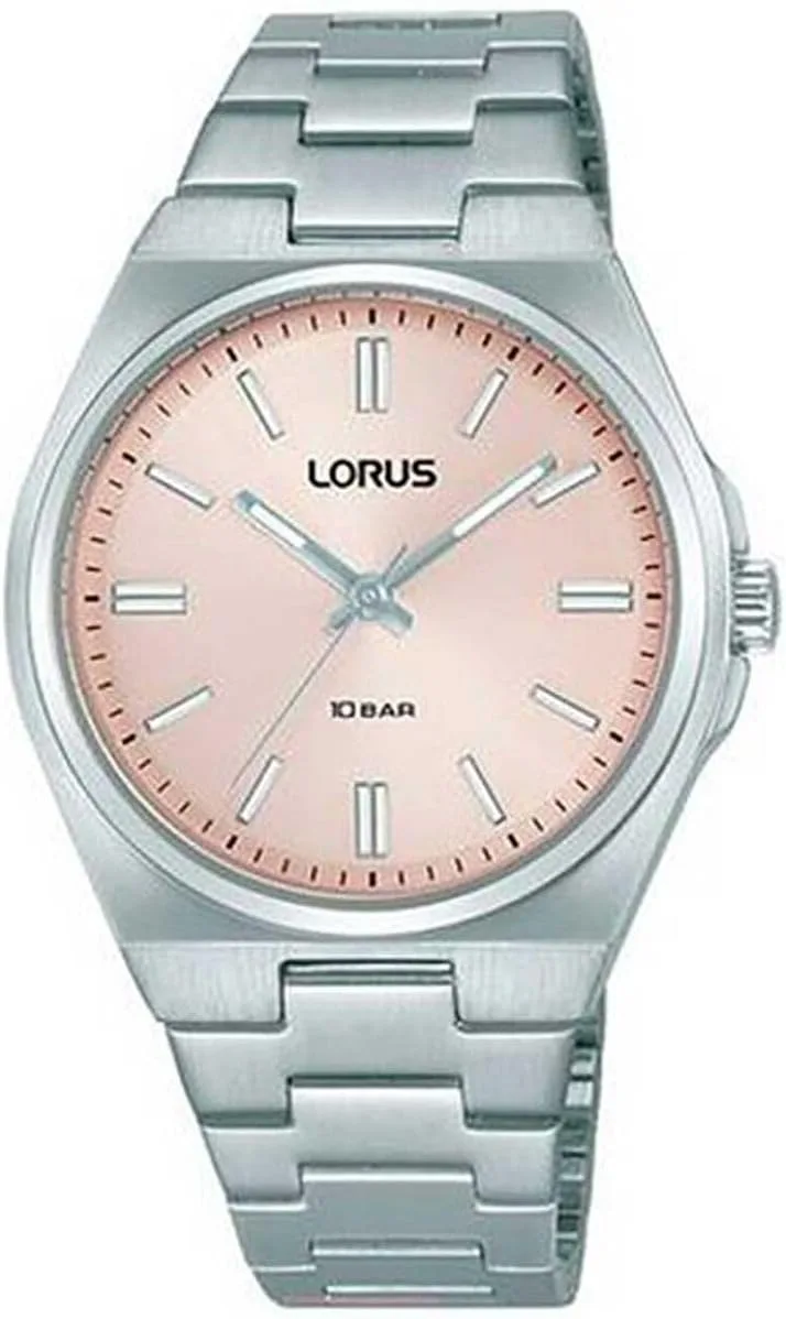 Lorus ▫️ Relógio analógico de quartzo para mulher com bracelete em aço inoxidável RG307XX9, prateado