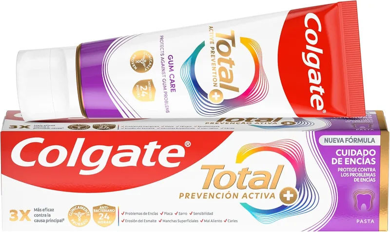 Colgate ▫️ Total Advanced Pasta de dentes para gengivas saudáveis -75 ml